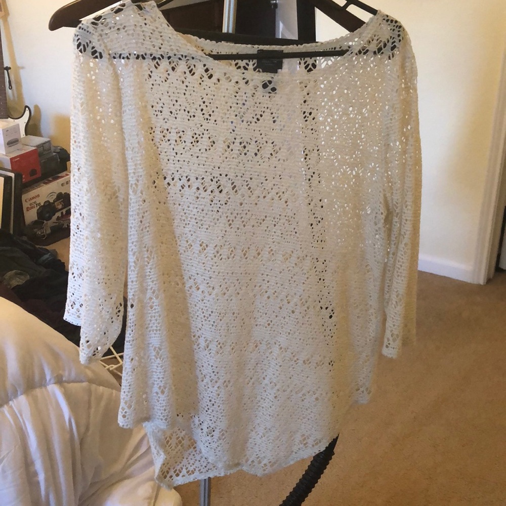 Cream with Gold Thread Shirt